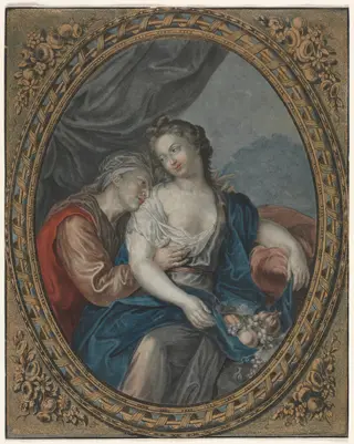 Vertumnus and Pomona, by Jean-François Janinet, 1776