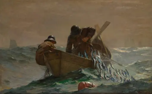 The Herring Net, by Winslow Homer, oil, 1885