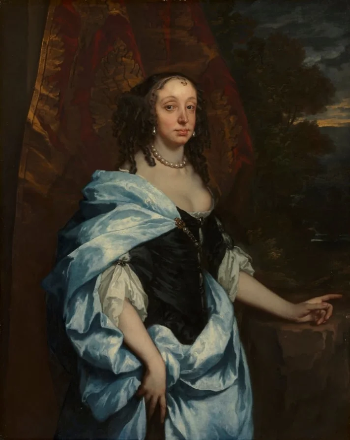 Portrait of Mrs. Leneve, detail