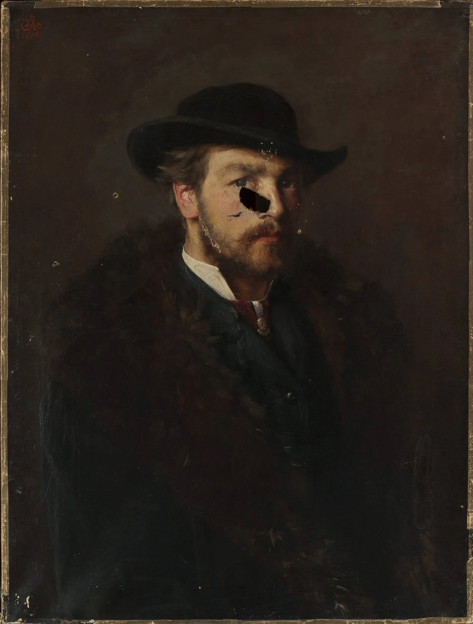 Self-portrait, detail