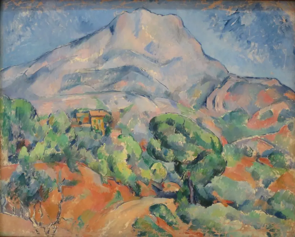 Mount Sainte-Victoire, by Paul Cezanne, oil, 1900