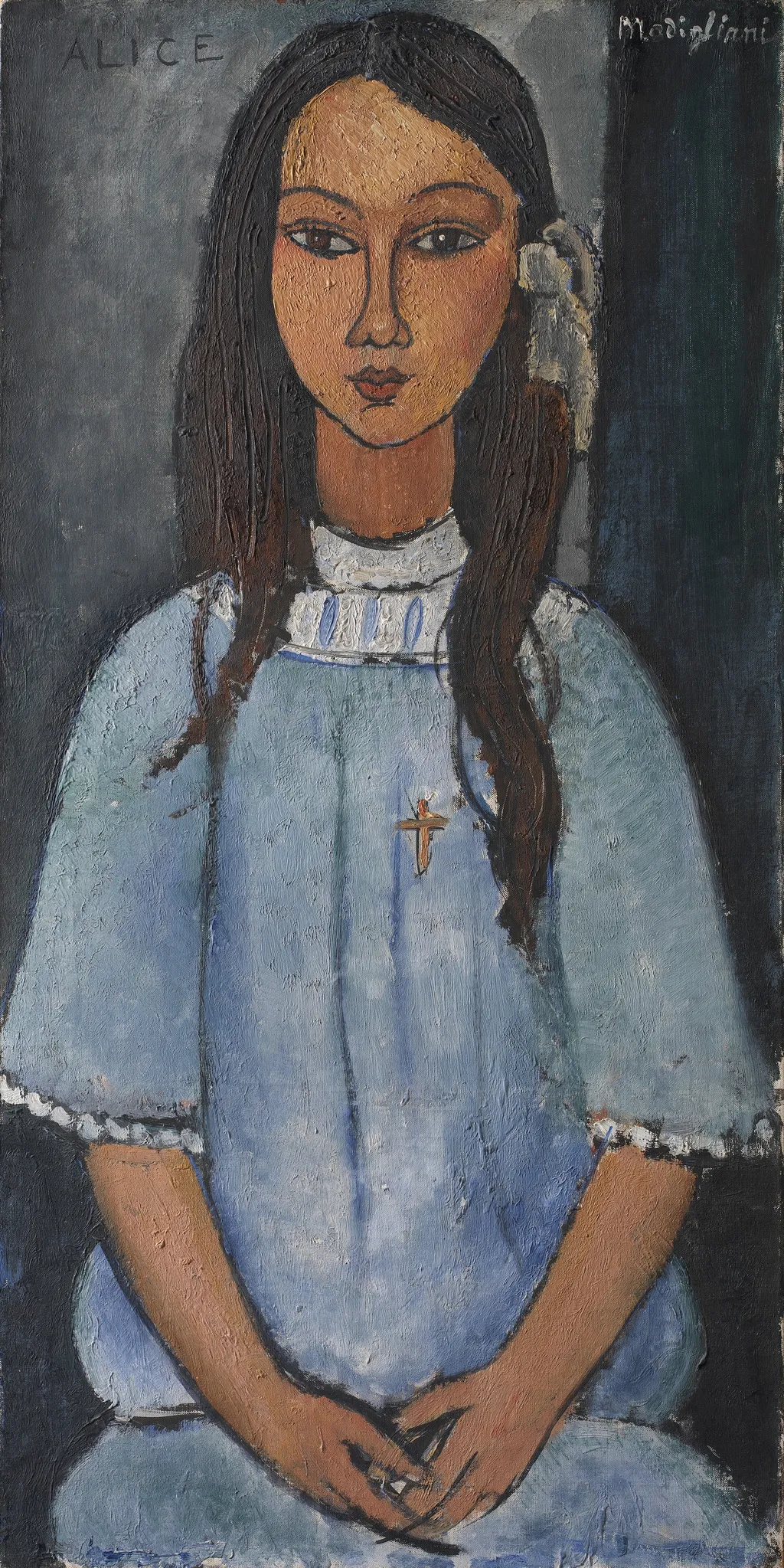 Alice, by Amedeo Modigliani, oil, 1918