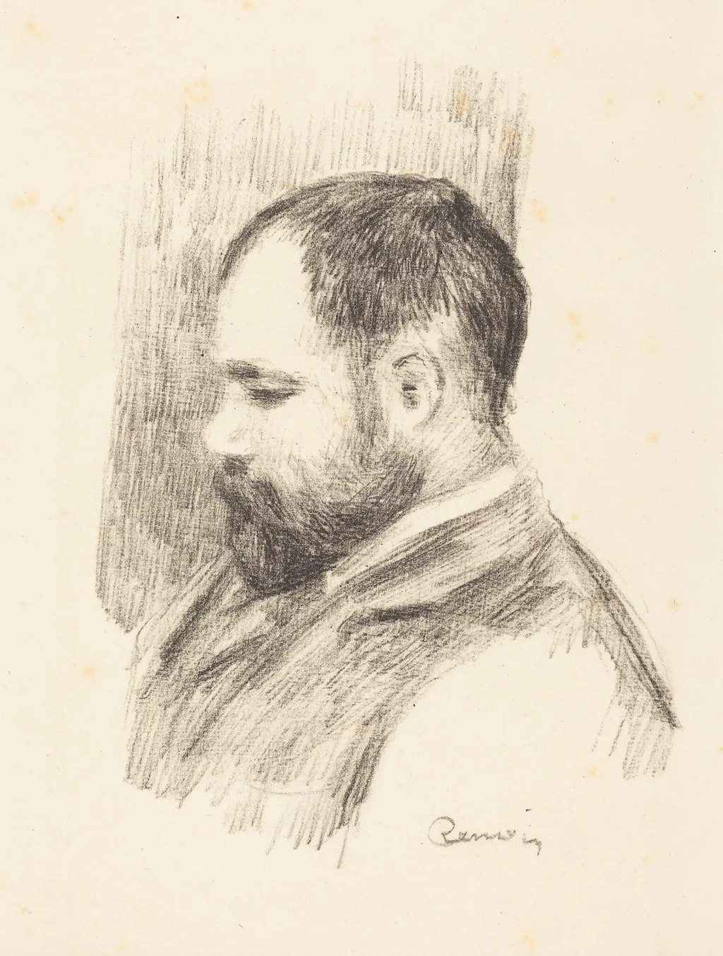 Ambroise Vollard, by Auguste Renoir, ink, 1904