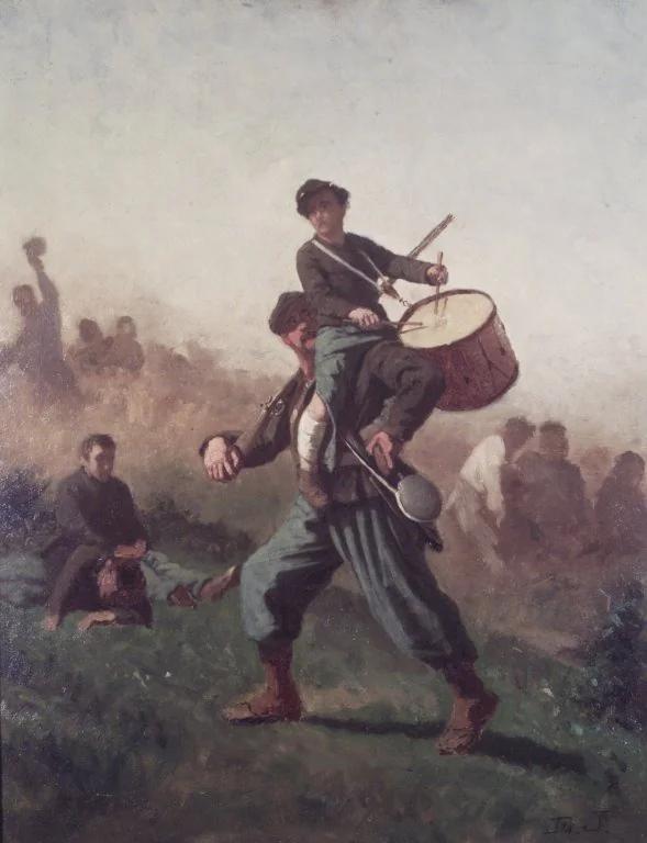 Study for 'The Wounded Drummer Boy, detail