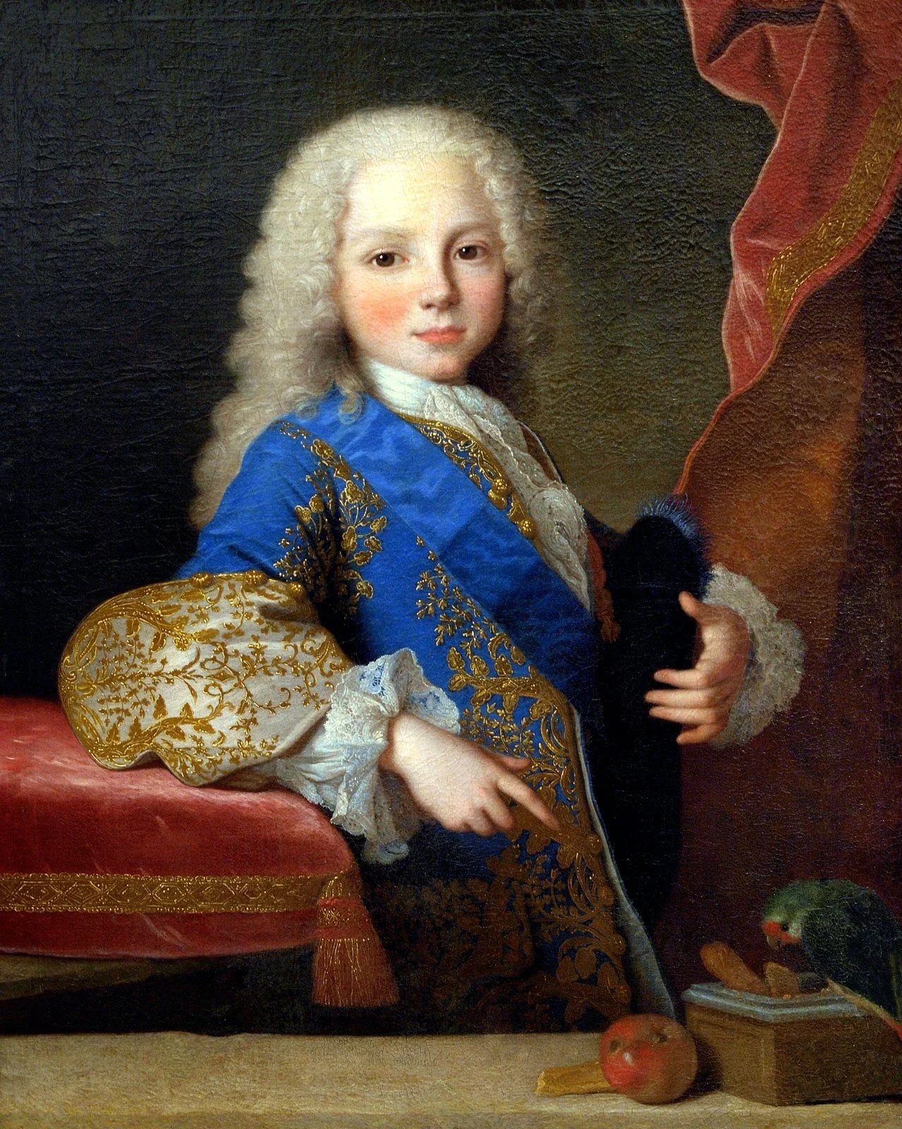 The Infant Philip of Bourbon, future Duke of Parma, Piacenza and Guastalla, in his childhood, detail