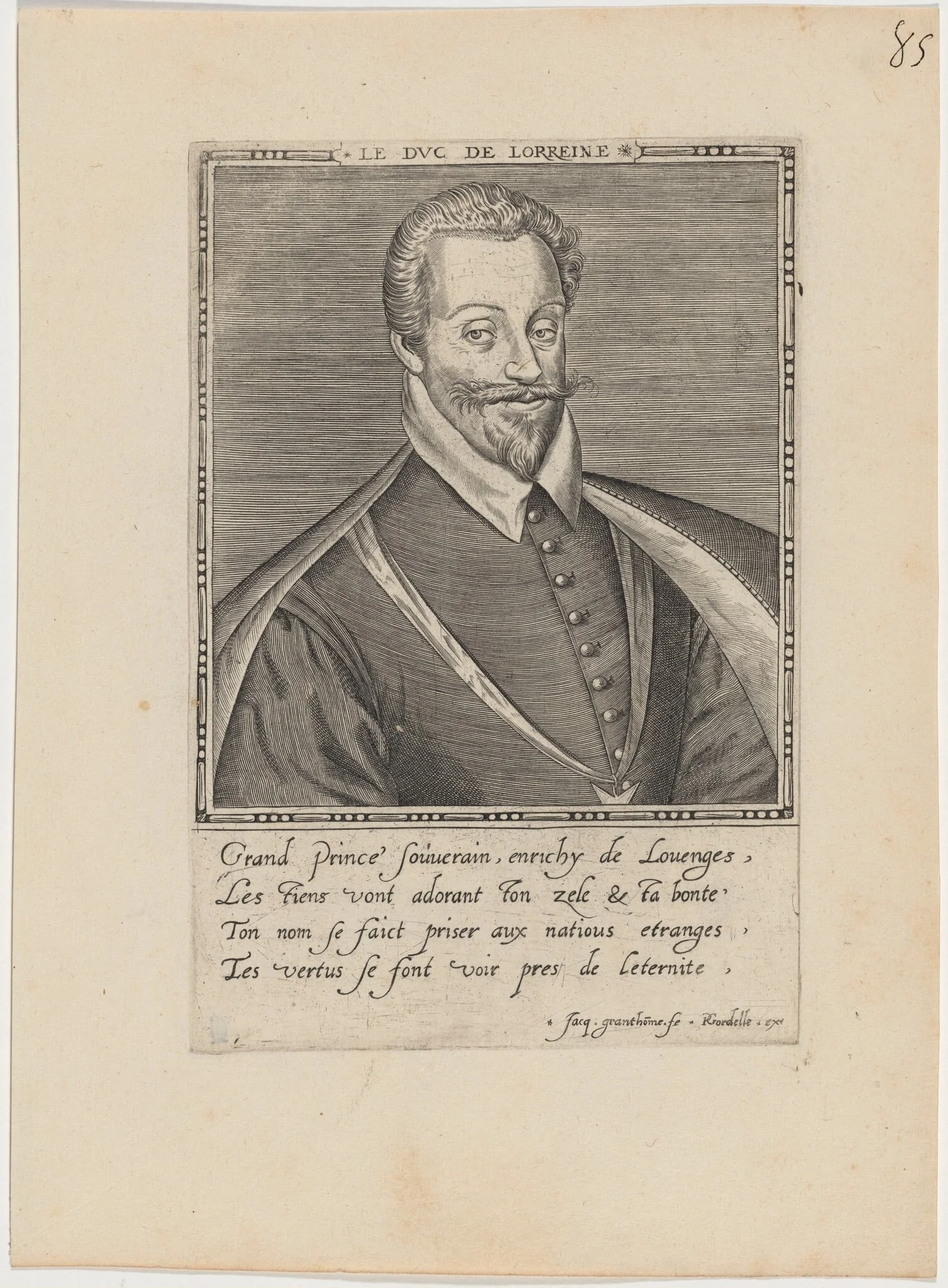 Charles, Duc de Lorraine, detail