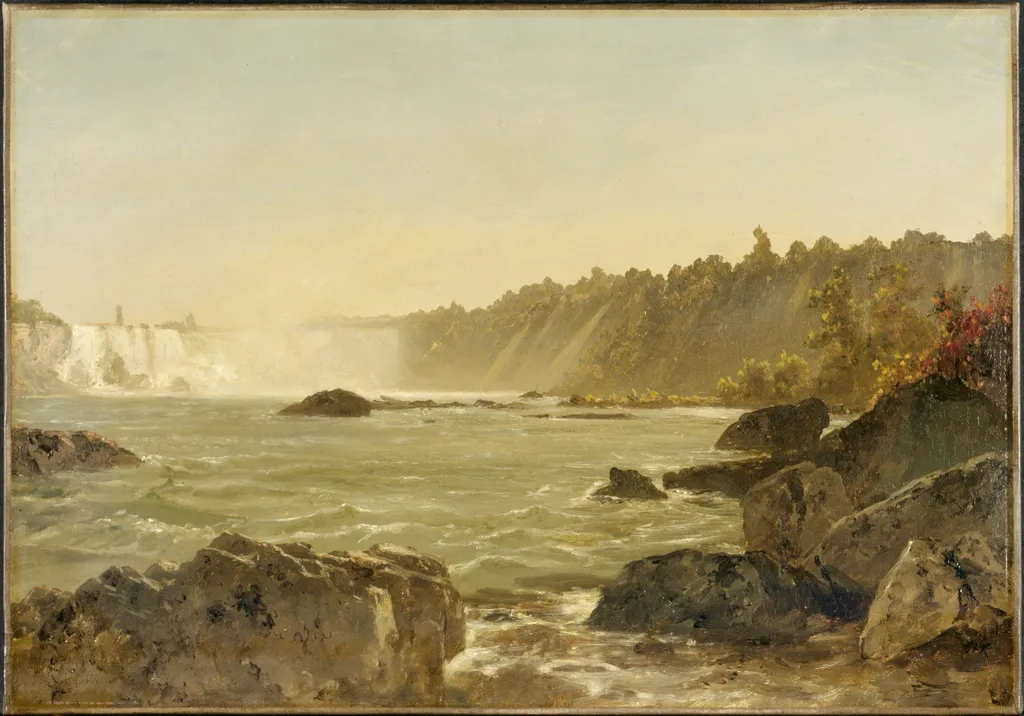 View of Niagara Falls, by John Frederick Kensett, oil, 1851