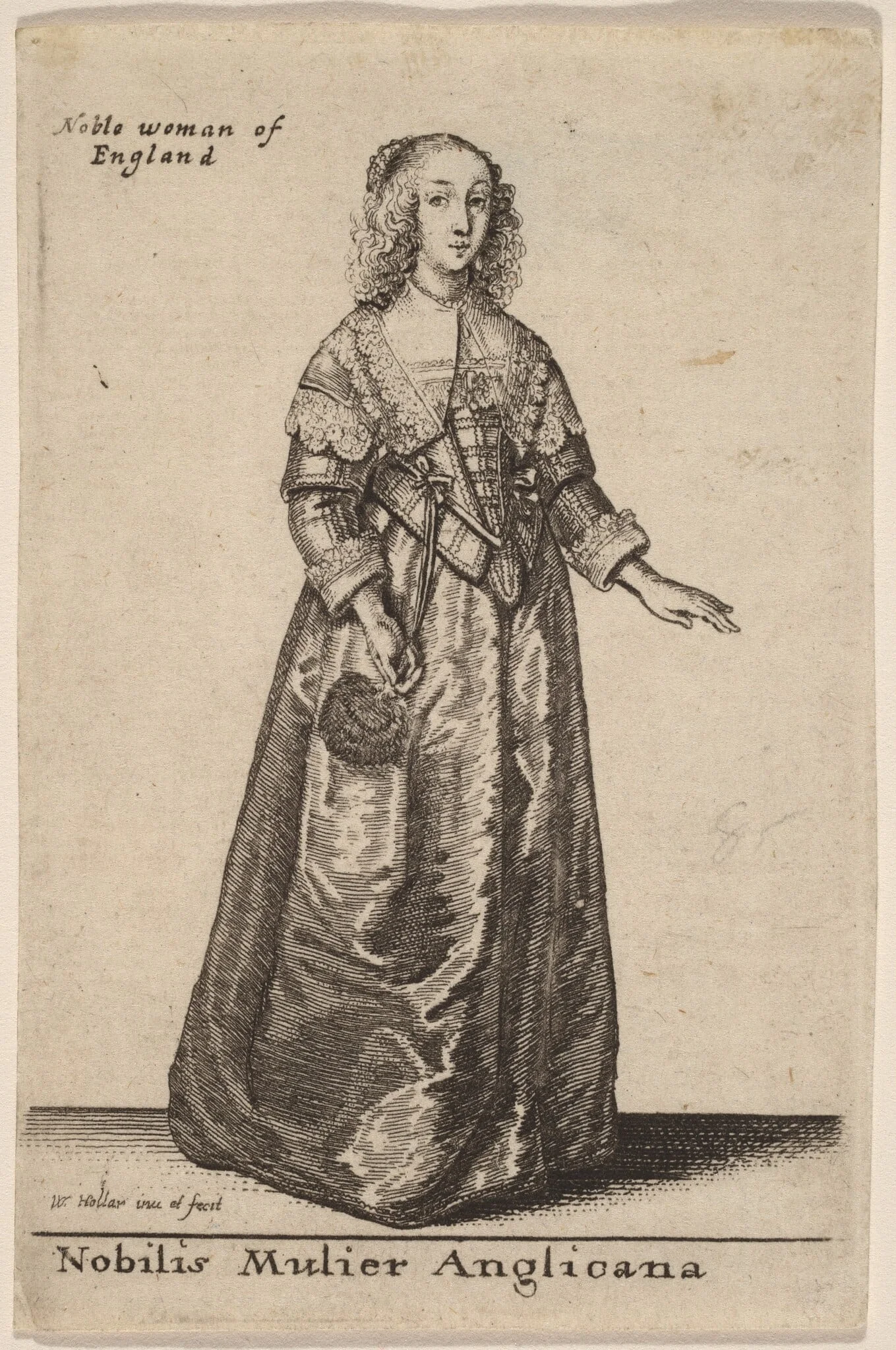 Nobilis Mulier Anglicana, detail