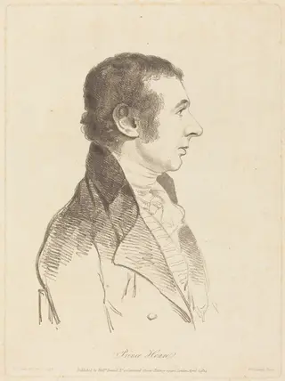 Prince Hoare, by William Daniell, ink, 1814