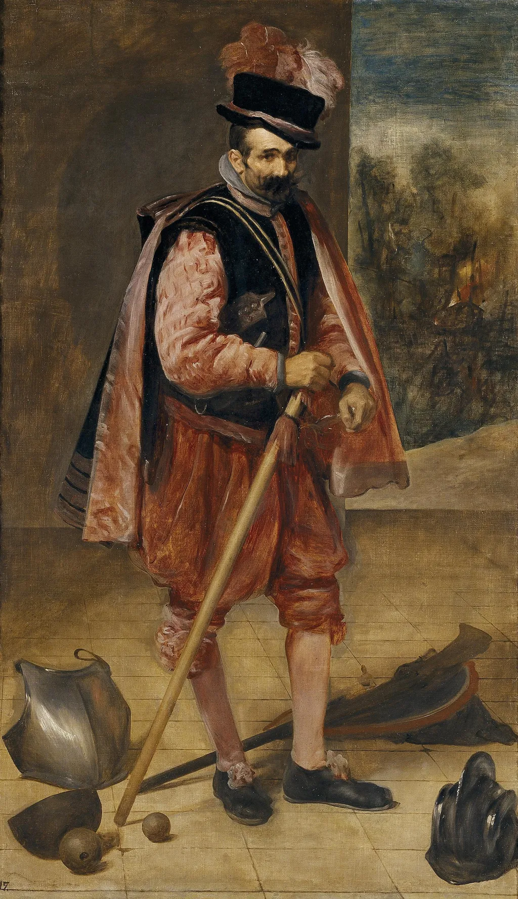 The Jester Named Don John of Austria, by Diego Velázquez, oil, 1632