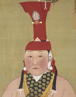元代后半身像册-英宗皇帝后（1）