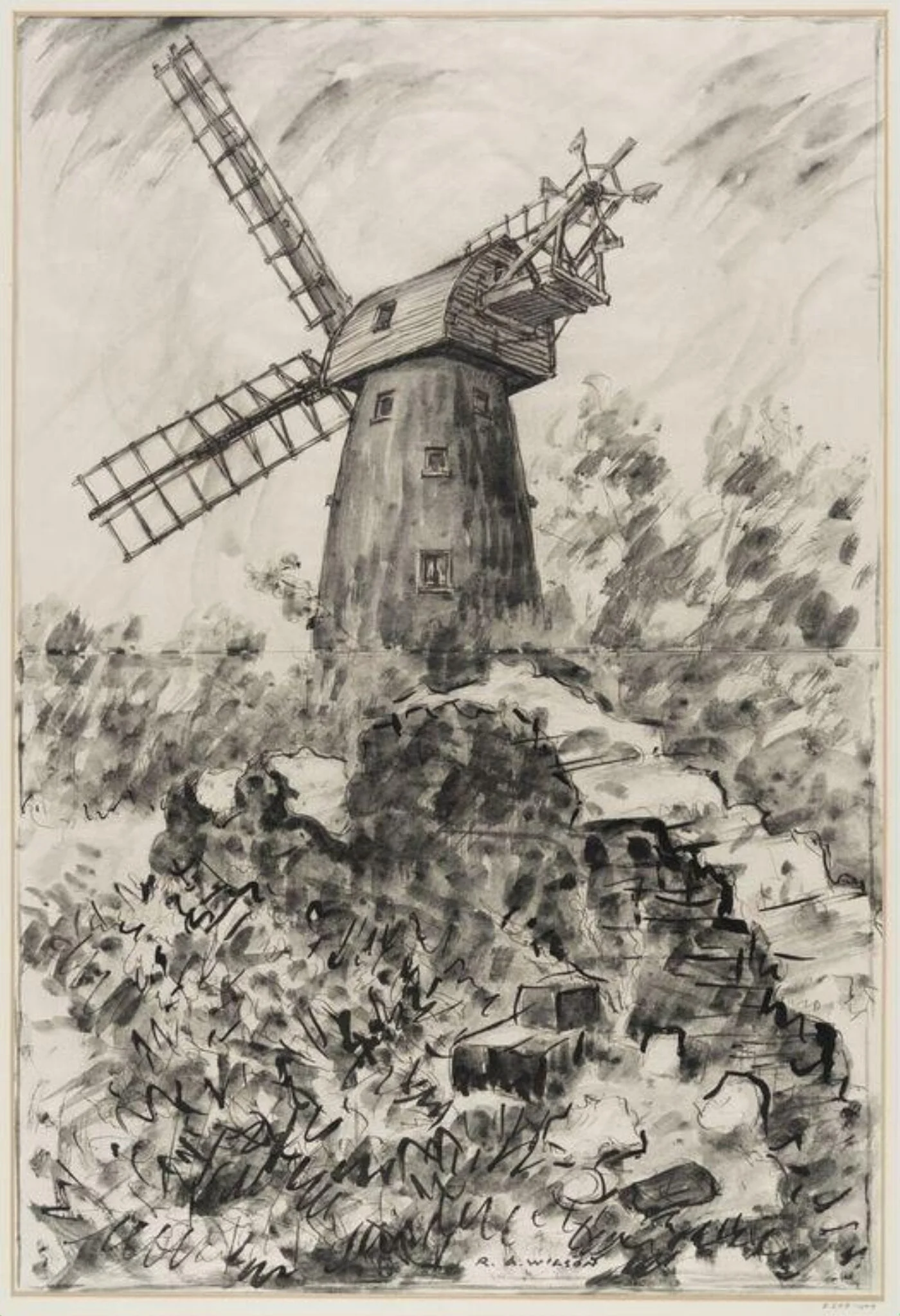 Shirley Mill, Surrey, detail