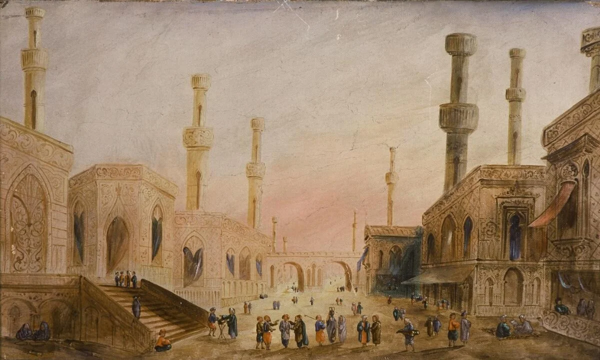 eastern square or palace, detail