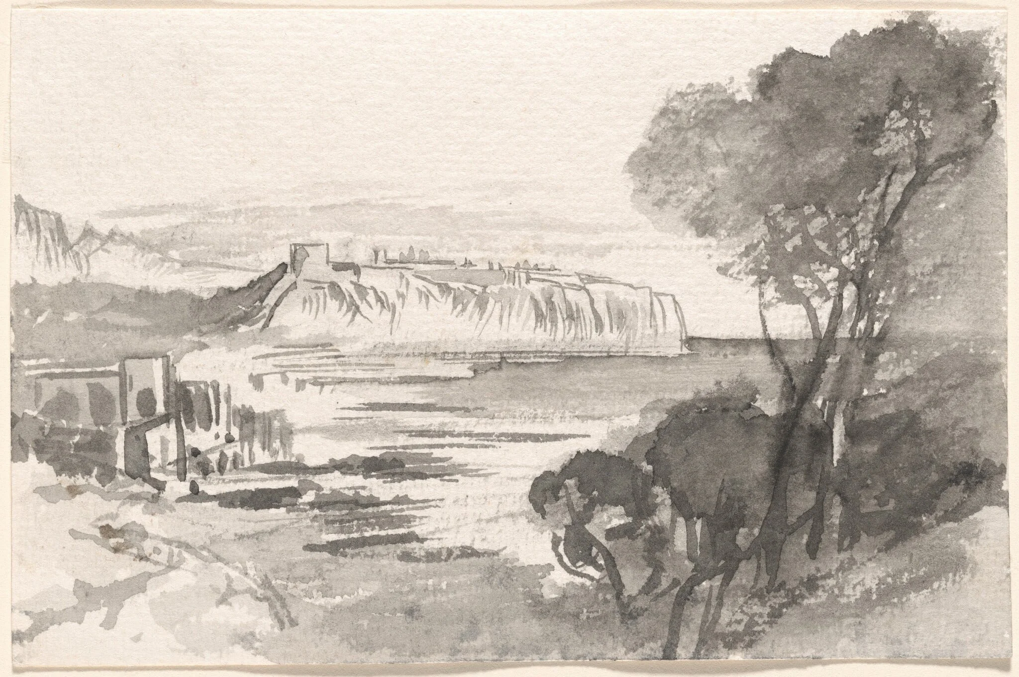 View across a Bay (Monaco), detail
