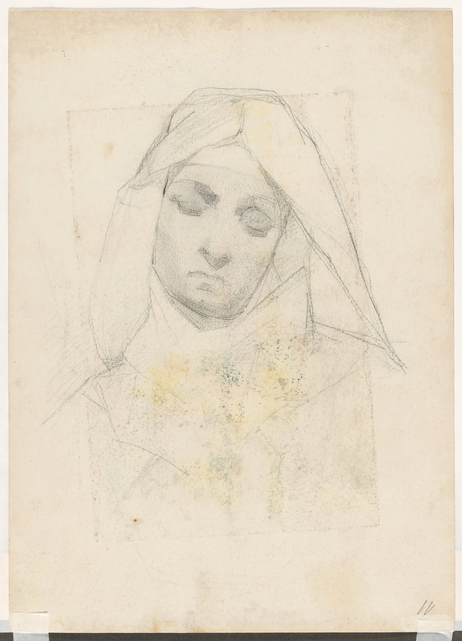 Head of a Nun, detail
