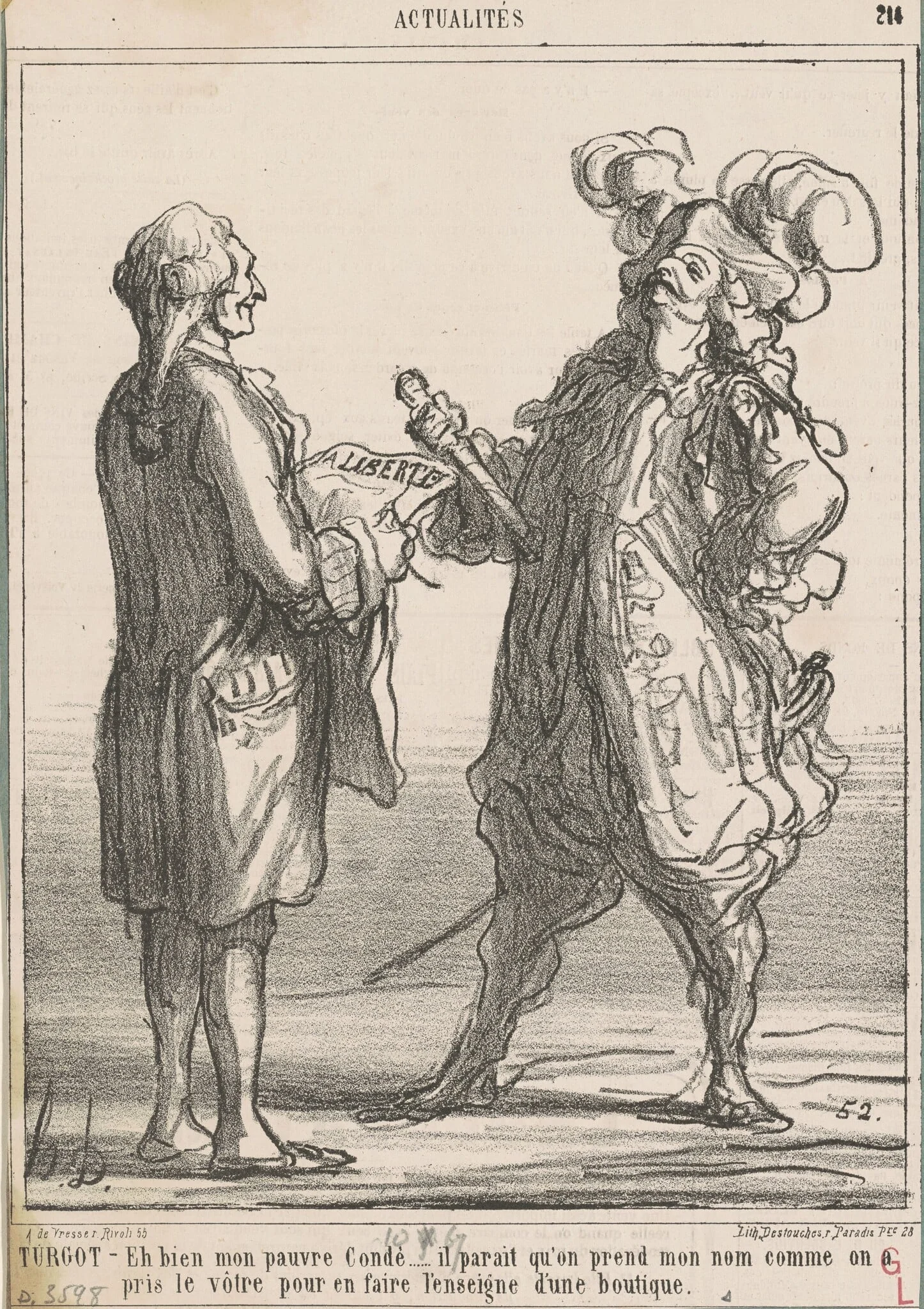 Turgot -- Eh bien mon pauvre condé ..., detail