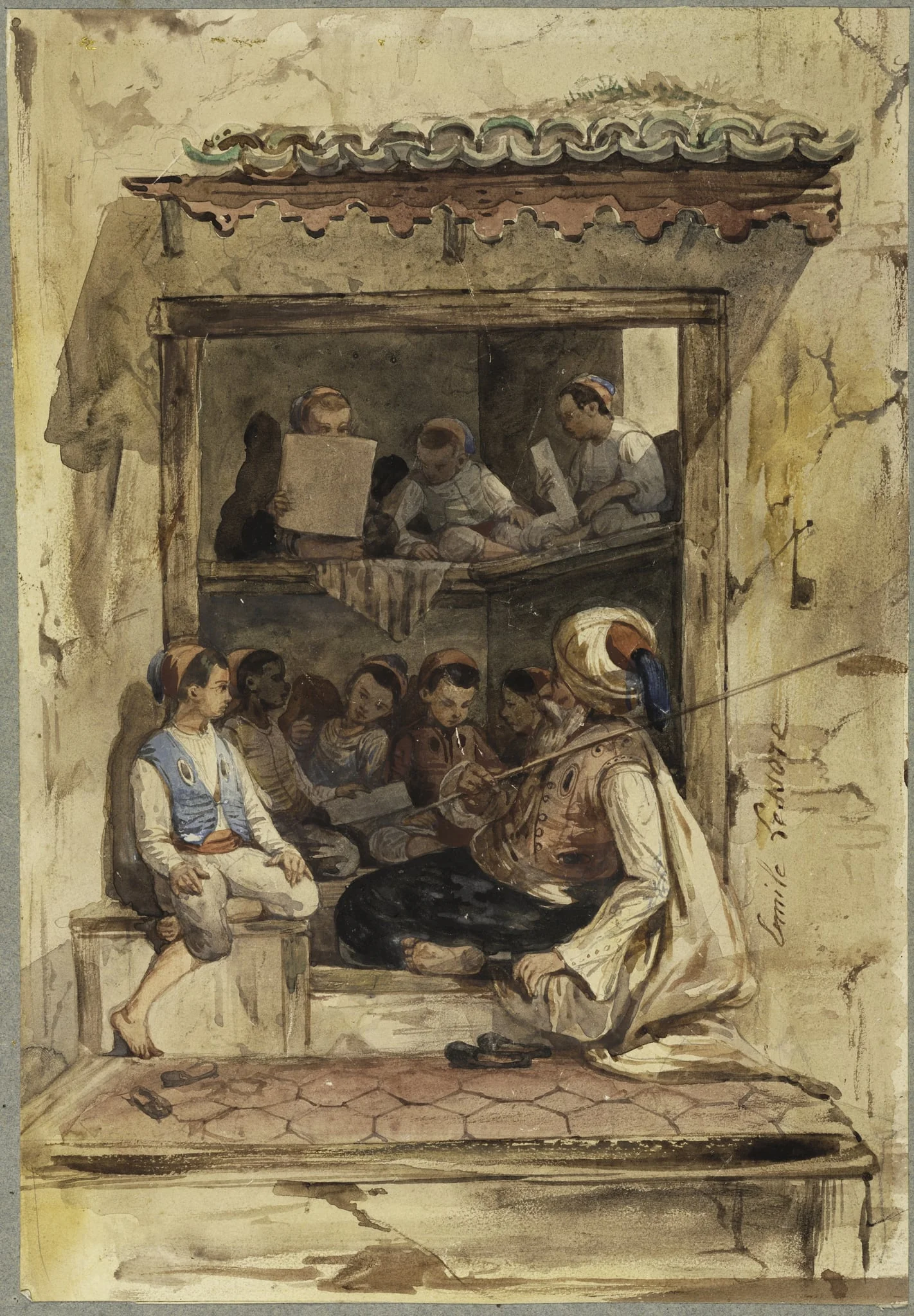 Boy's School, detail