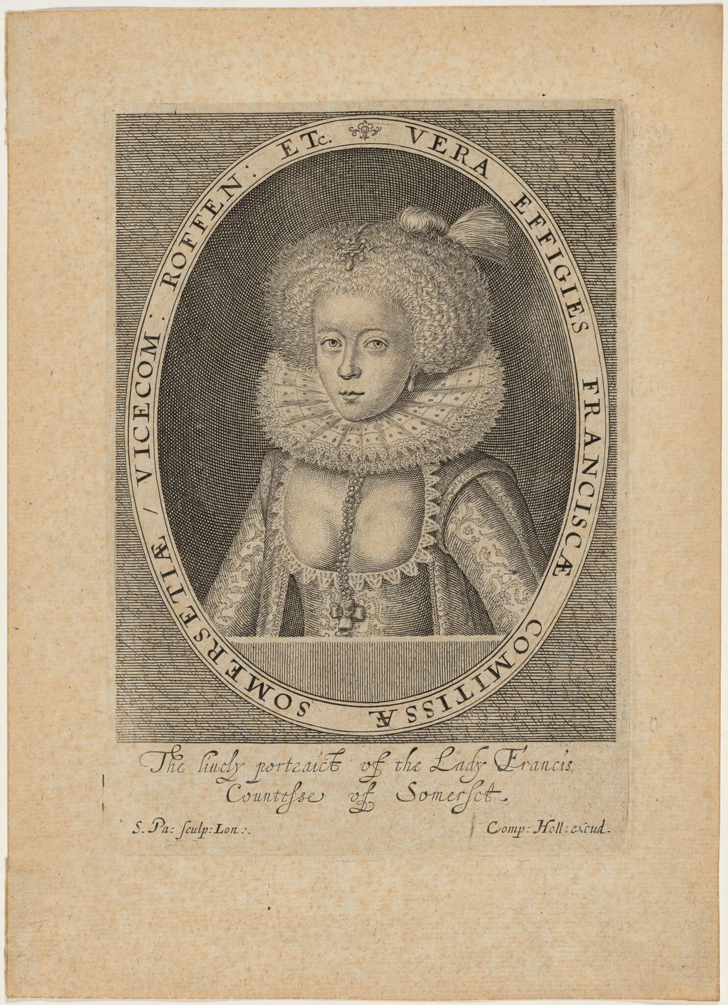 Frances, Countess of Somerset, detail
