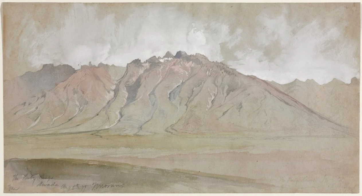 The Ruby Range, Nevada, detail