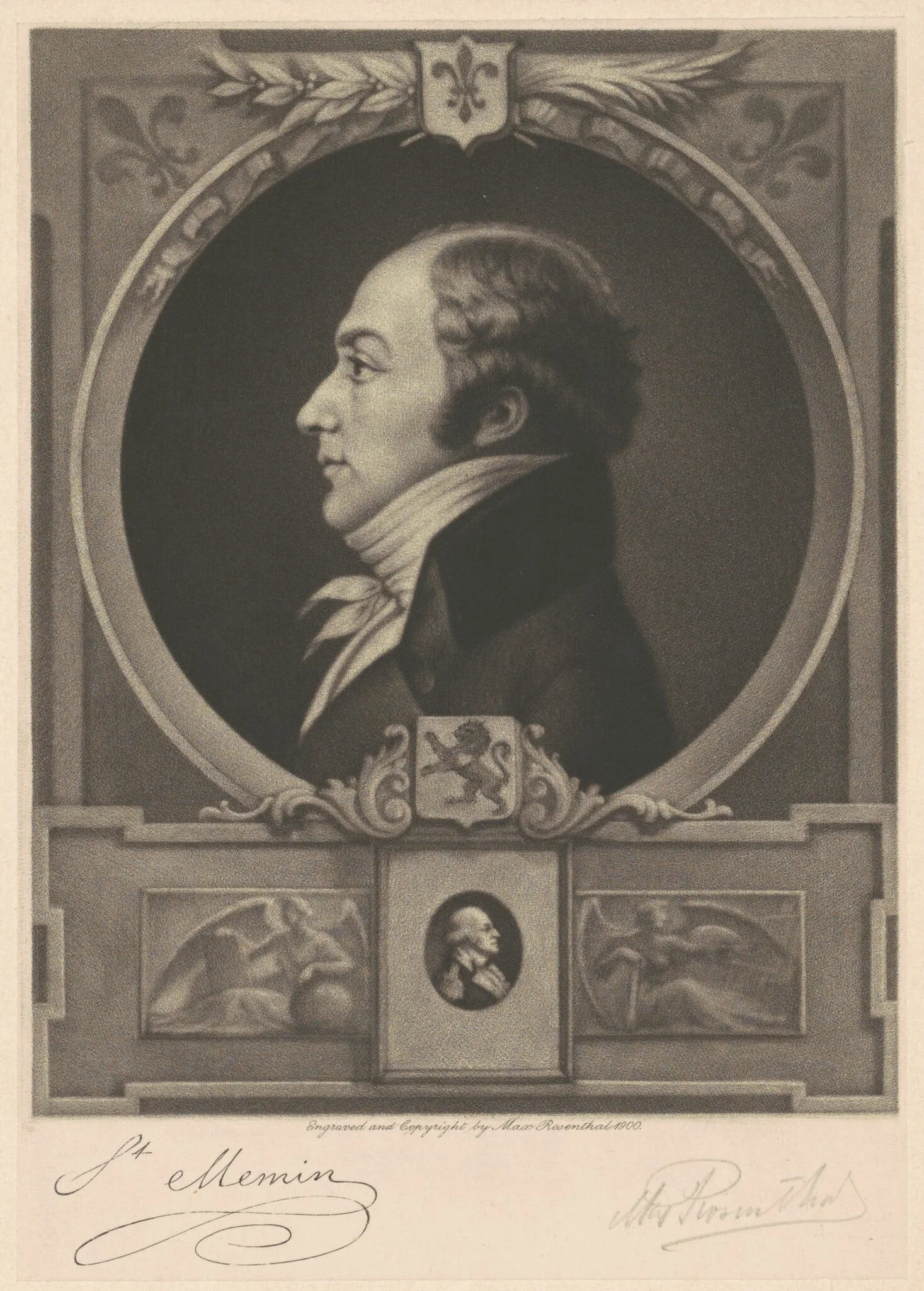 Charles Balthazar Julien Févret de Saint-Mémin, detail