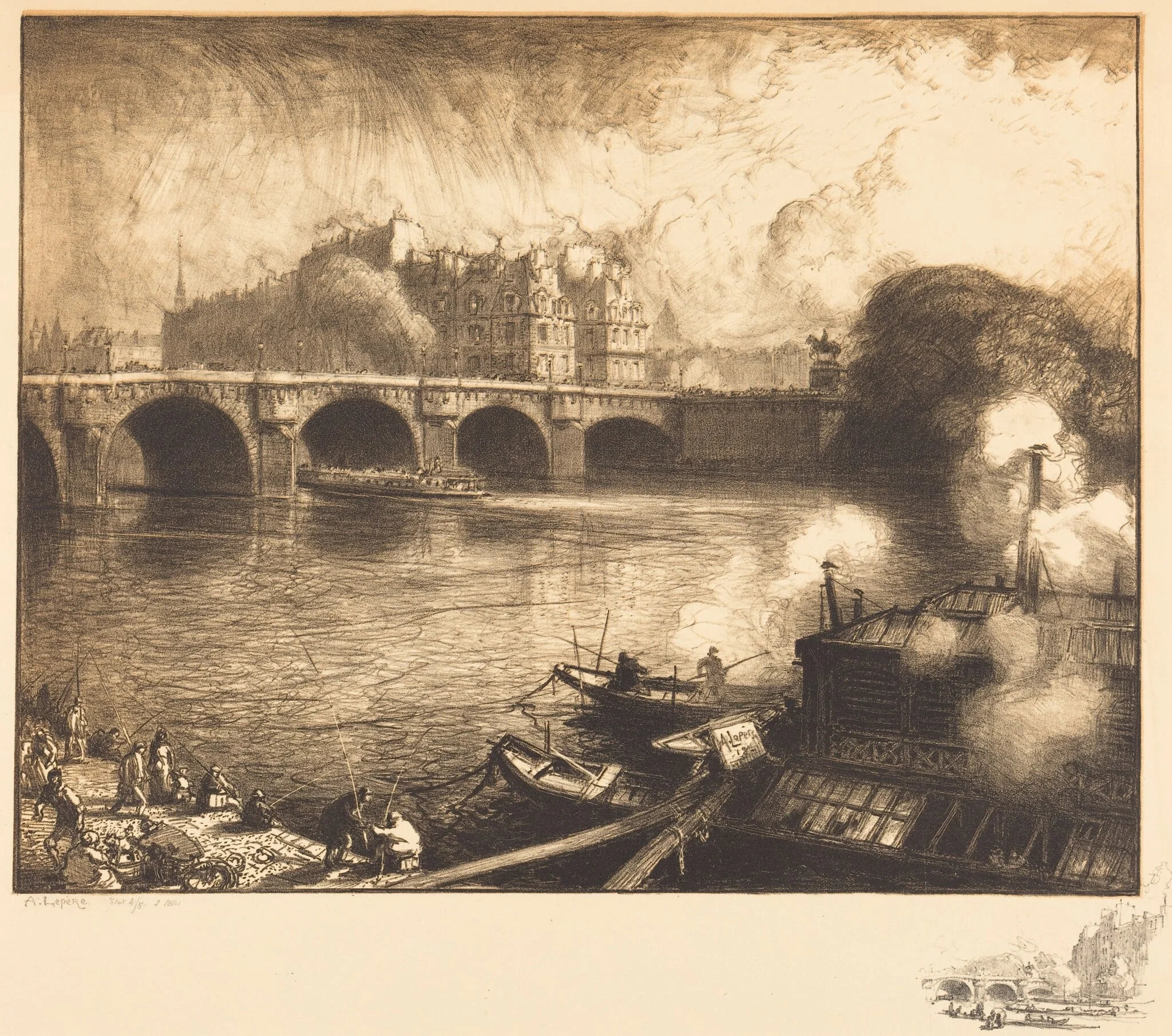 Le Pont Neuf, detail