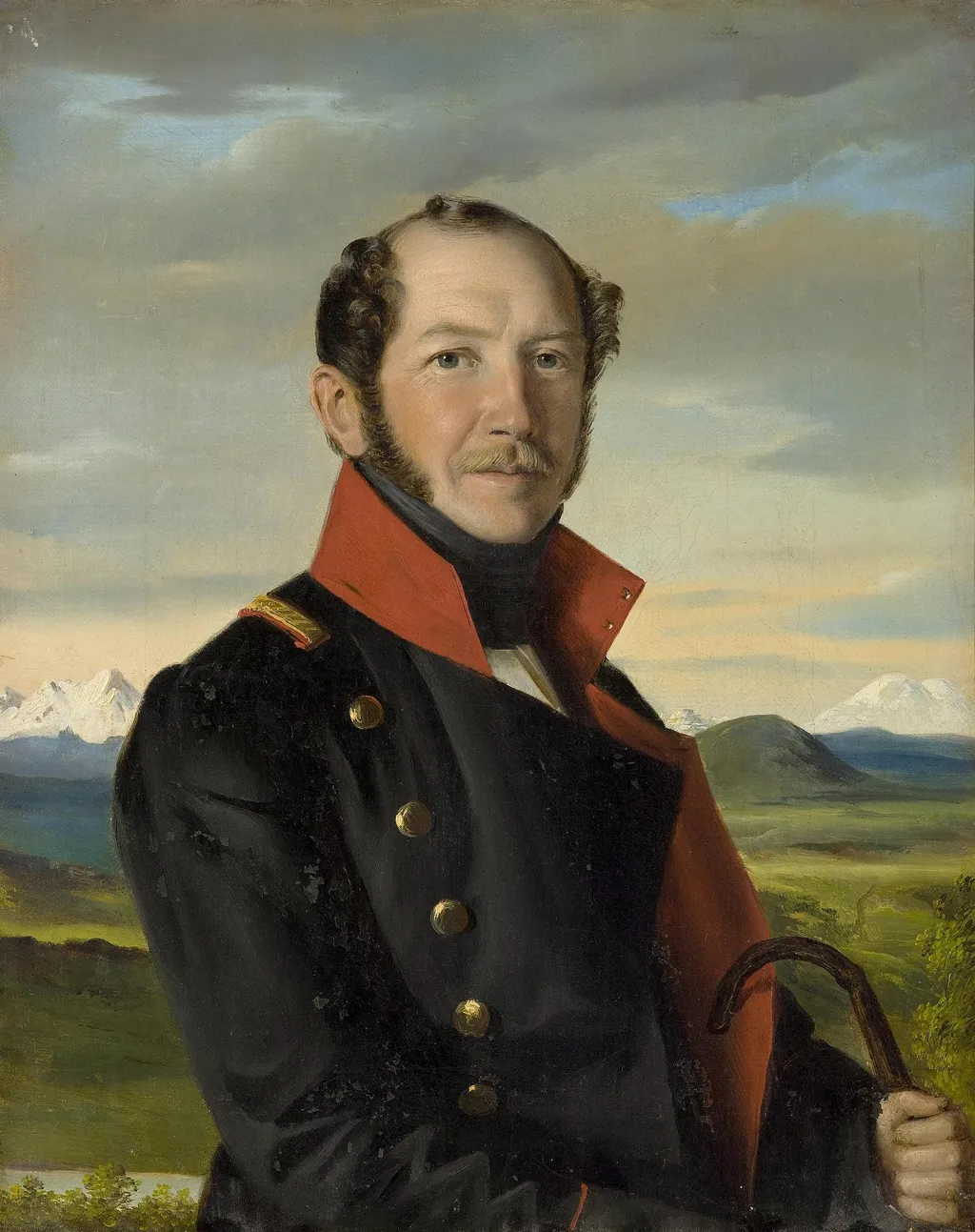 Portrait of the Decembrist N.I. Lorer, by Robert Schwede, oil, 1841