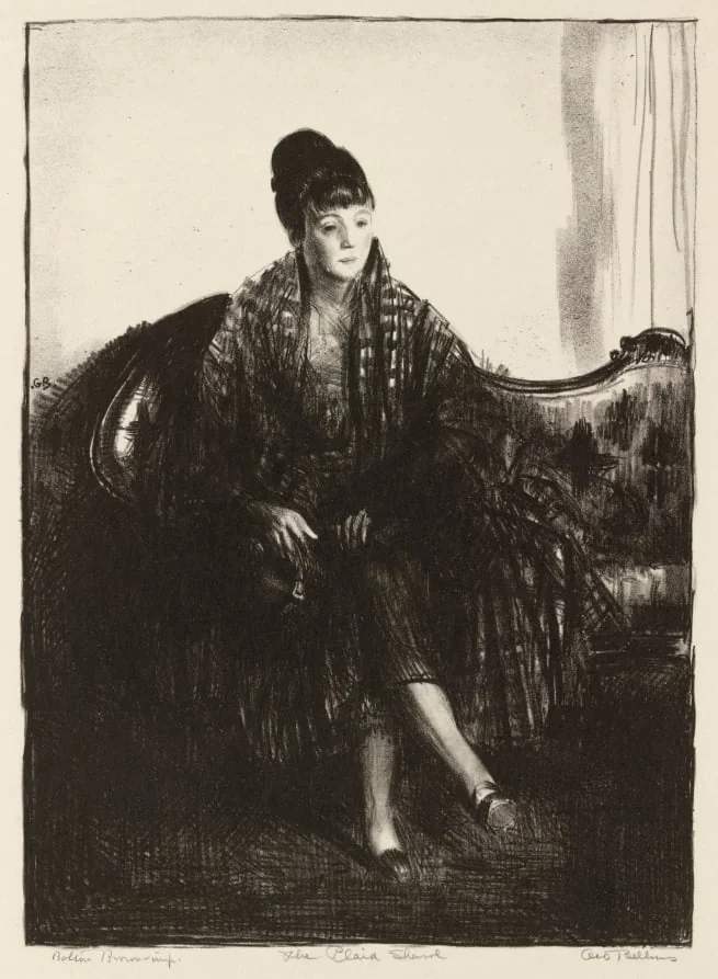 The Plaid Shawl, detail