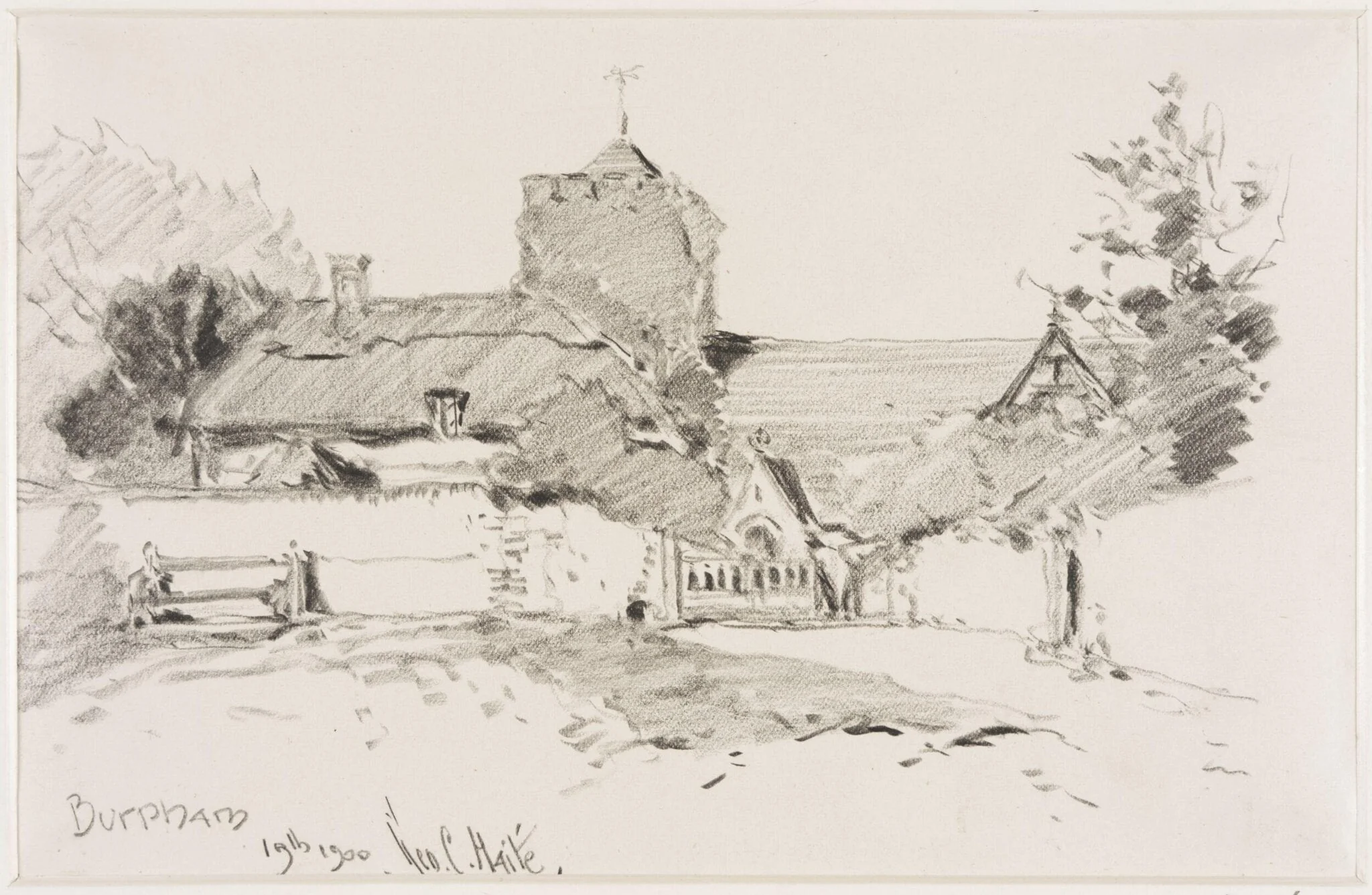 Burpham Church., detail