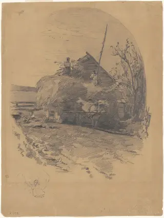 Polling [recto], by Walter Shirlaw, graphite, 1801
