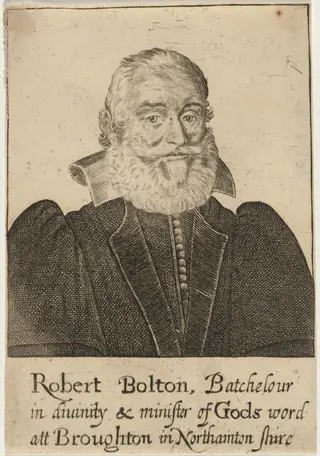 Robert Bolton, by John Payne, ink, 1627