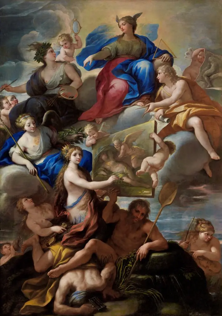 Allegory of Knowledge and the Arts in Naples, by Paolo de Matteis, oil, 1704