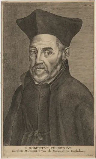 Robert Parsons, Jesuit Missionary, by Jacobus Neeffs, ink