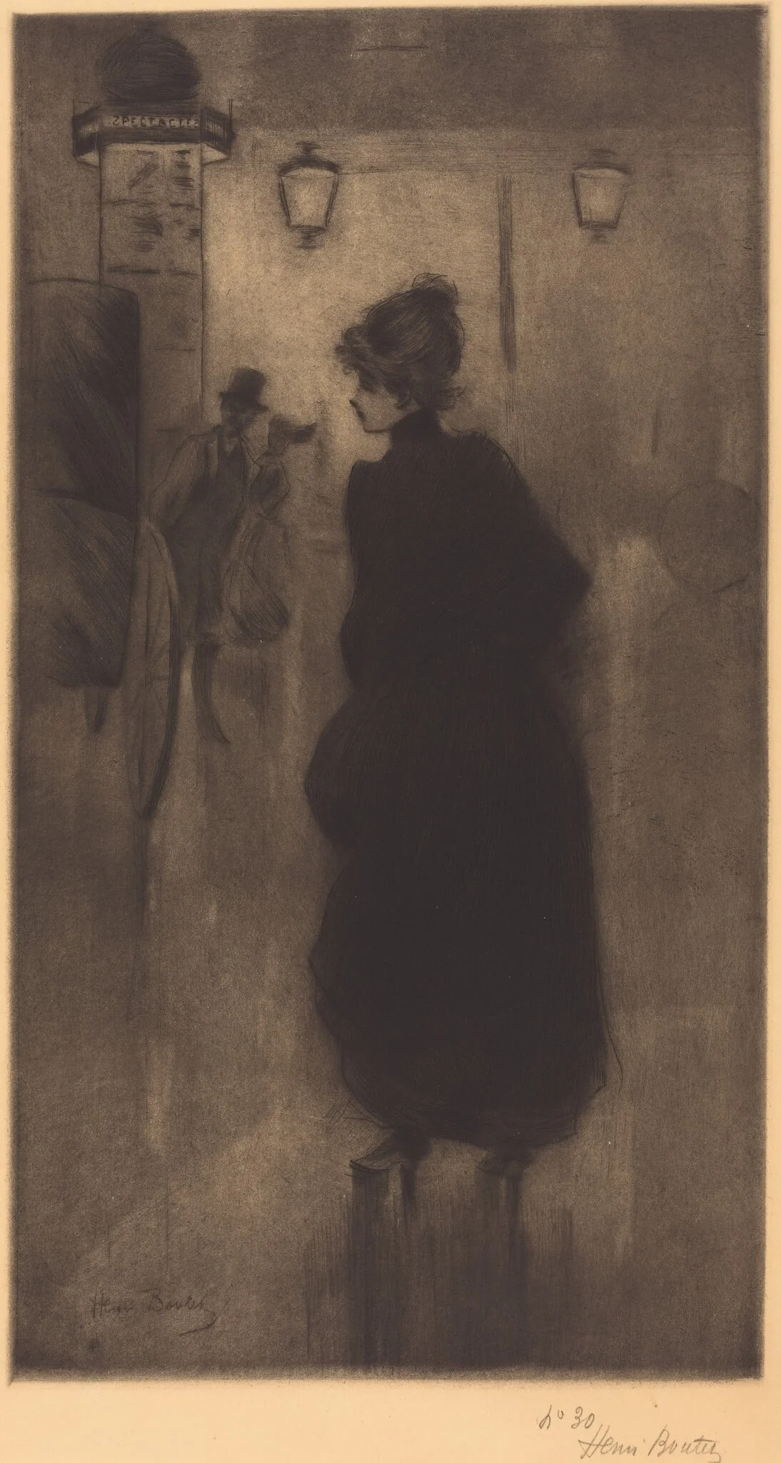 Parisian Woman (The Effect of the Night), detail