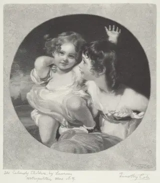 The Calmady Children, by Timothy Cole, ink, 1926