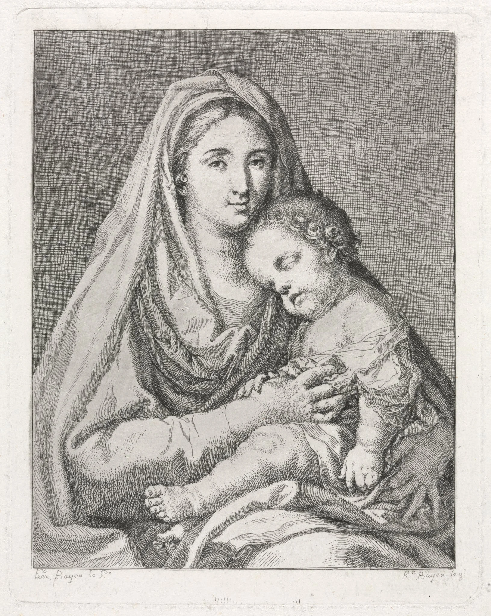 Madonna and Child (after Francisco Bayeu y Subias), detail