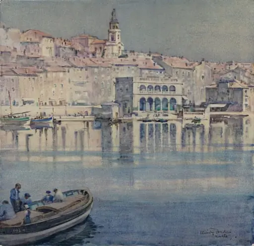 Cette, by Arthur Romilly Fedden, watercolor, 1912