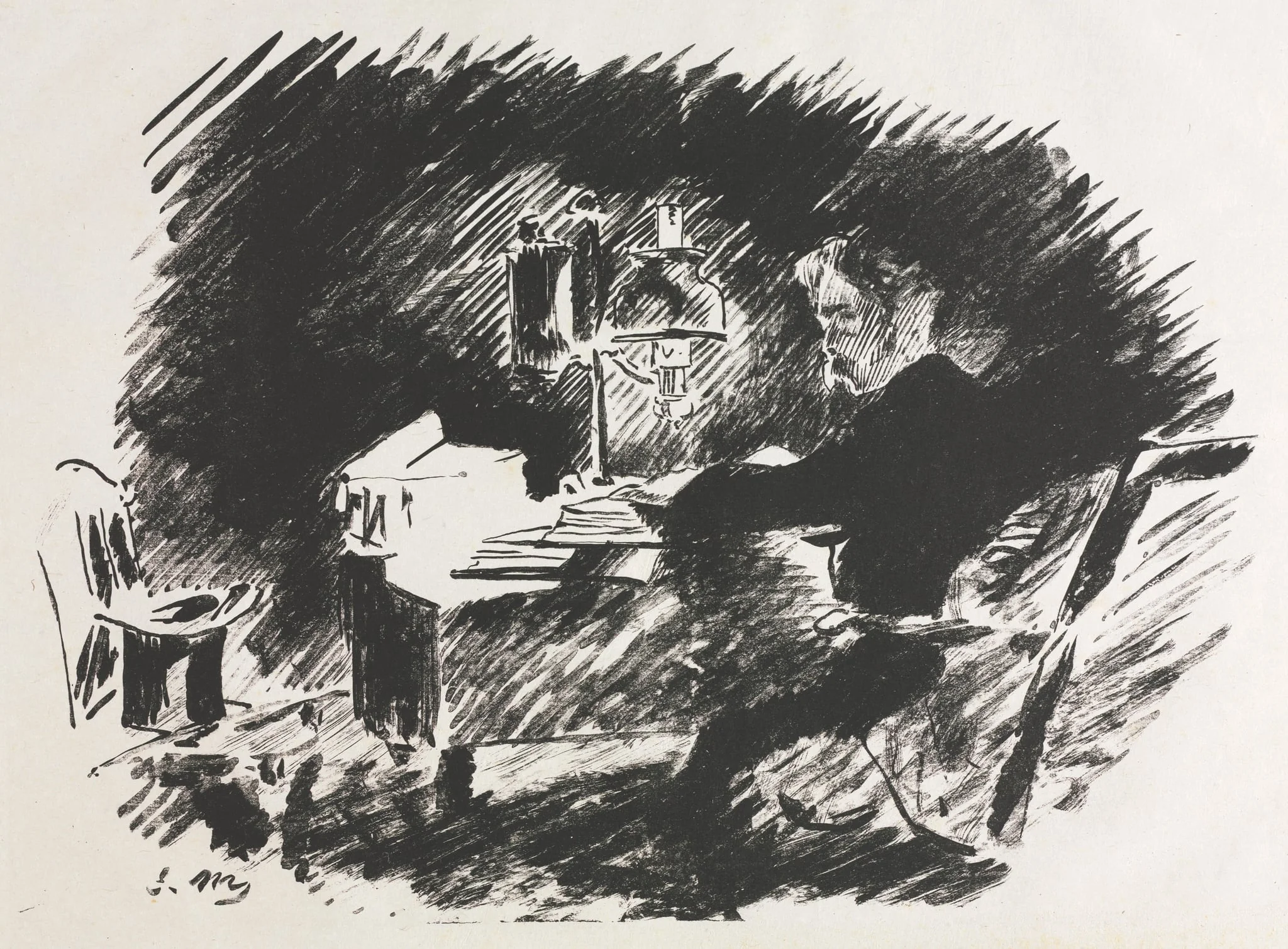 Illustration for The Raven by Edgar Allan Poe, detail