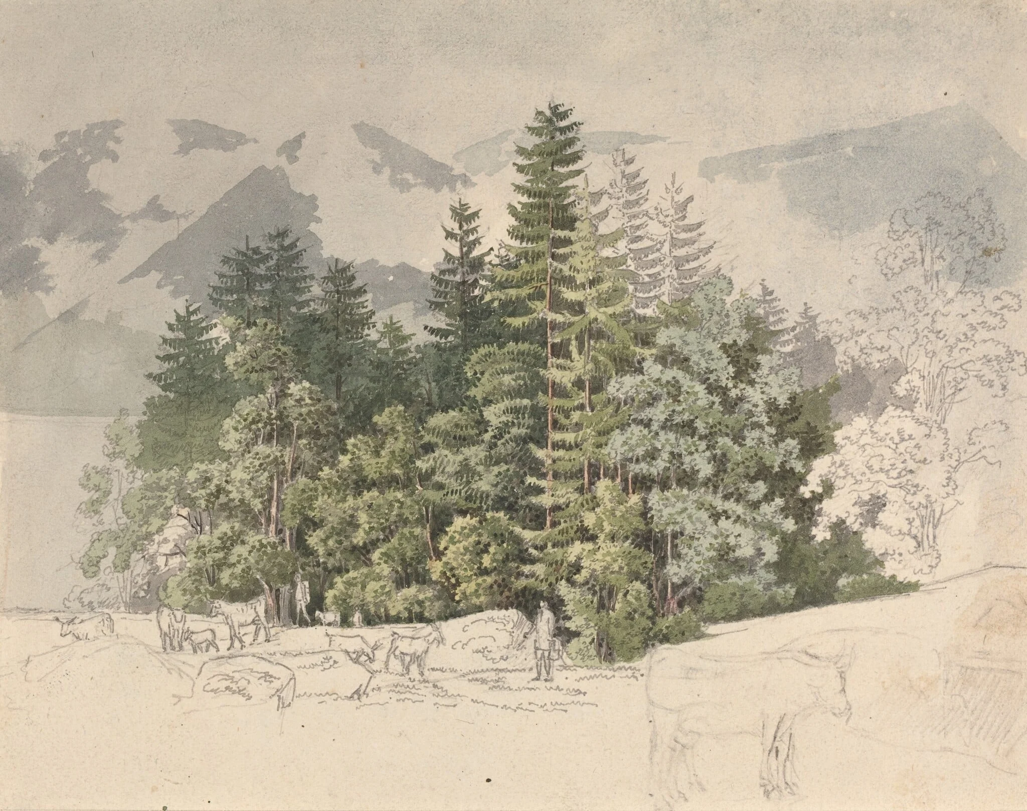 Alpine Landscape, detail