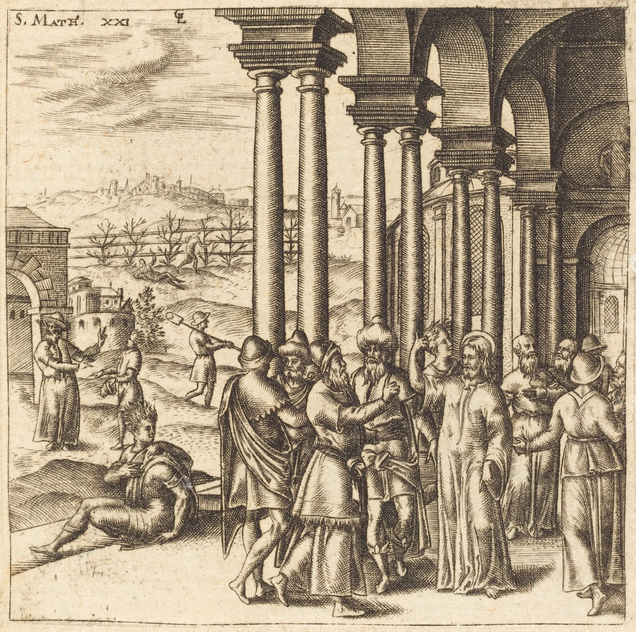 Christ in the Temple, detail