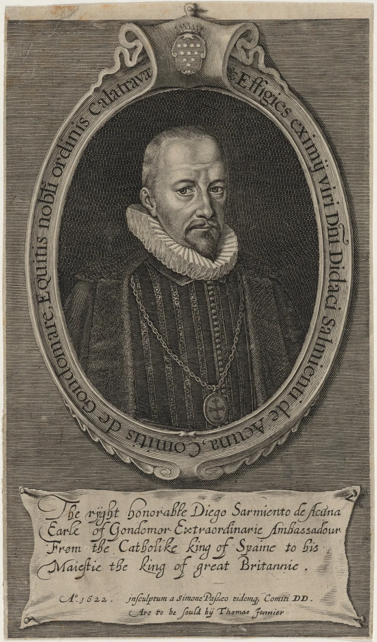 Diego Sarmiento de Acuna, Count of Gondomar, detail