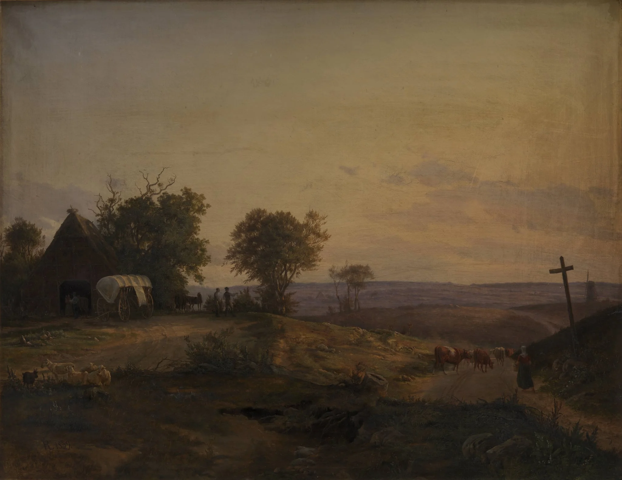View of the District near Segeberg, Germany, detail