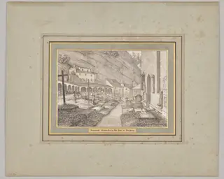 Saturday. Gottesacker to Sct. Peter in Salzburg, by Ferdinand Olivier, 1820