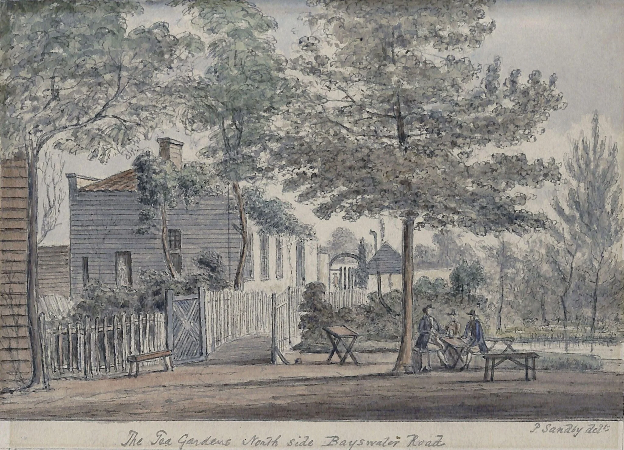 Old Tea Gardens, Bayswater Road, detail