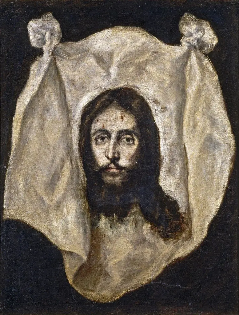 Holy Face of Jesus, by El Greco, oil, 1594