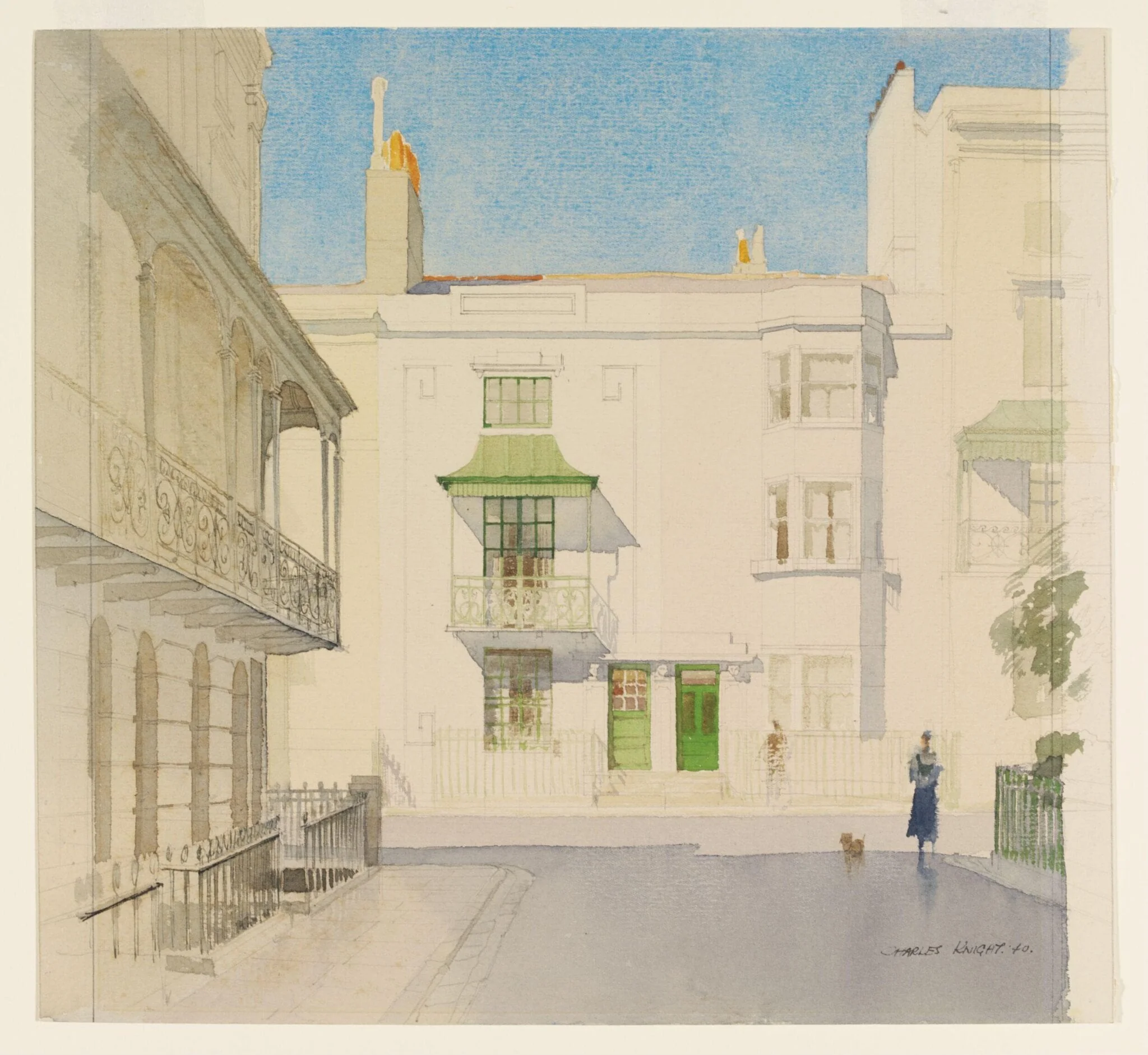 Regency Brighton: Houses in Russell Square, Sussex, detail