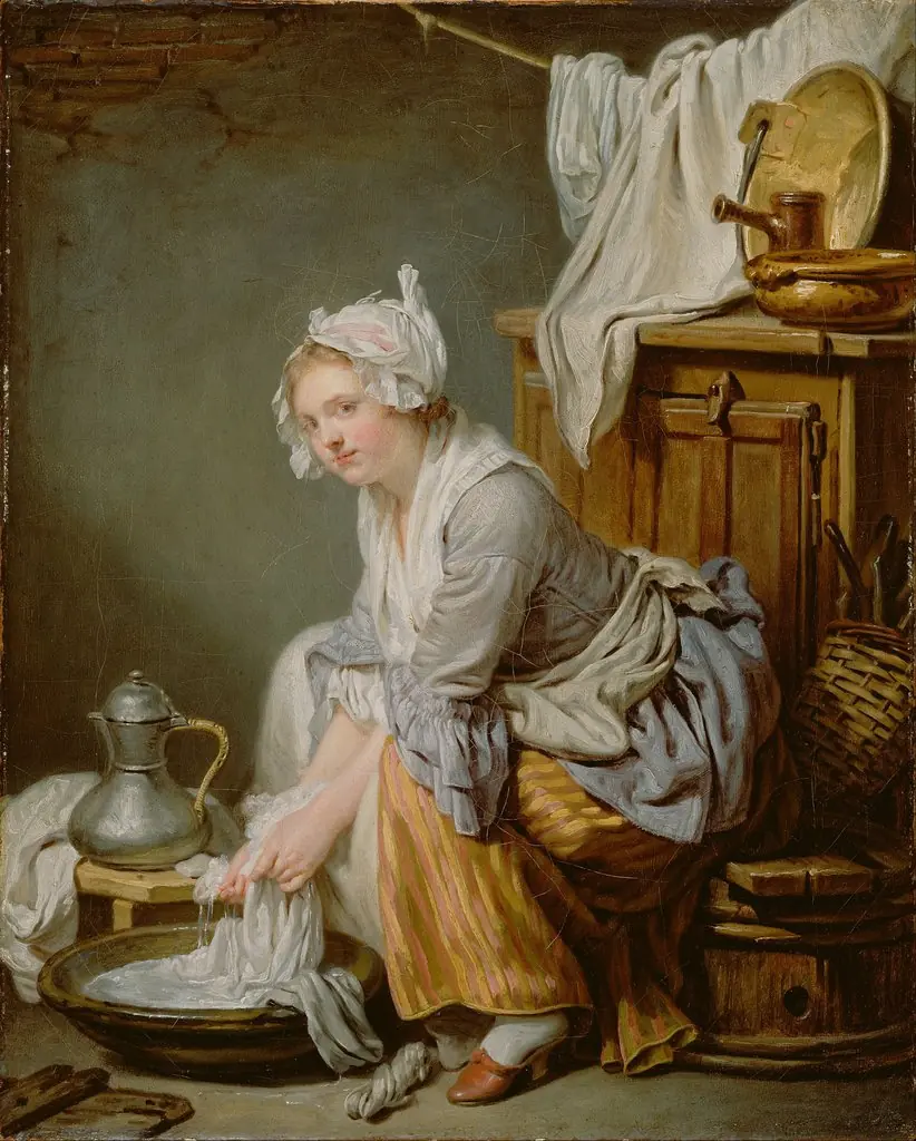 The Laundress (La Blanchisseuse), by Jean-Baptiste Greuze, oil, 1761