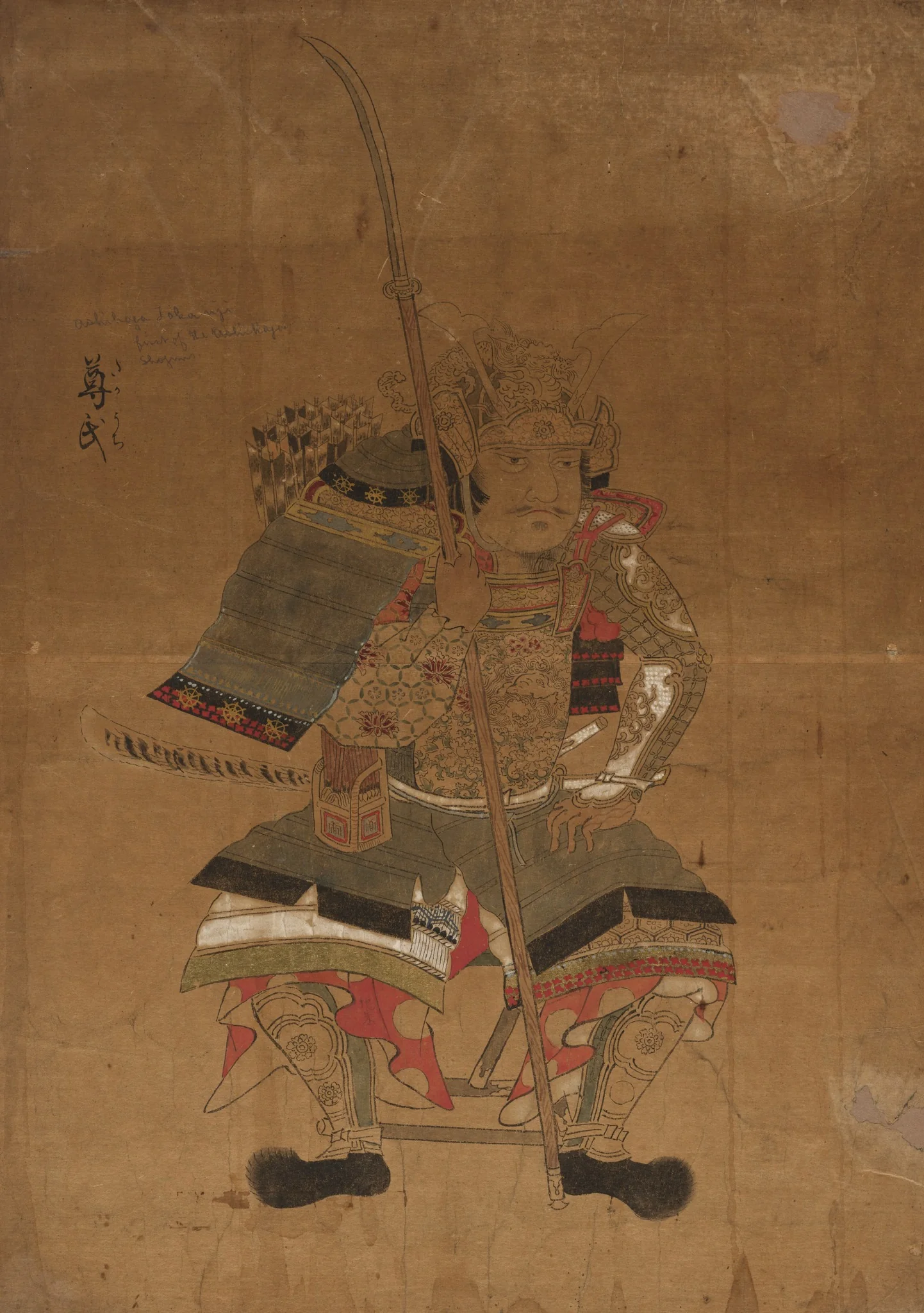 Sketch Model for Portraits of Ashikaga Takauji, detail
