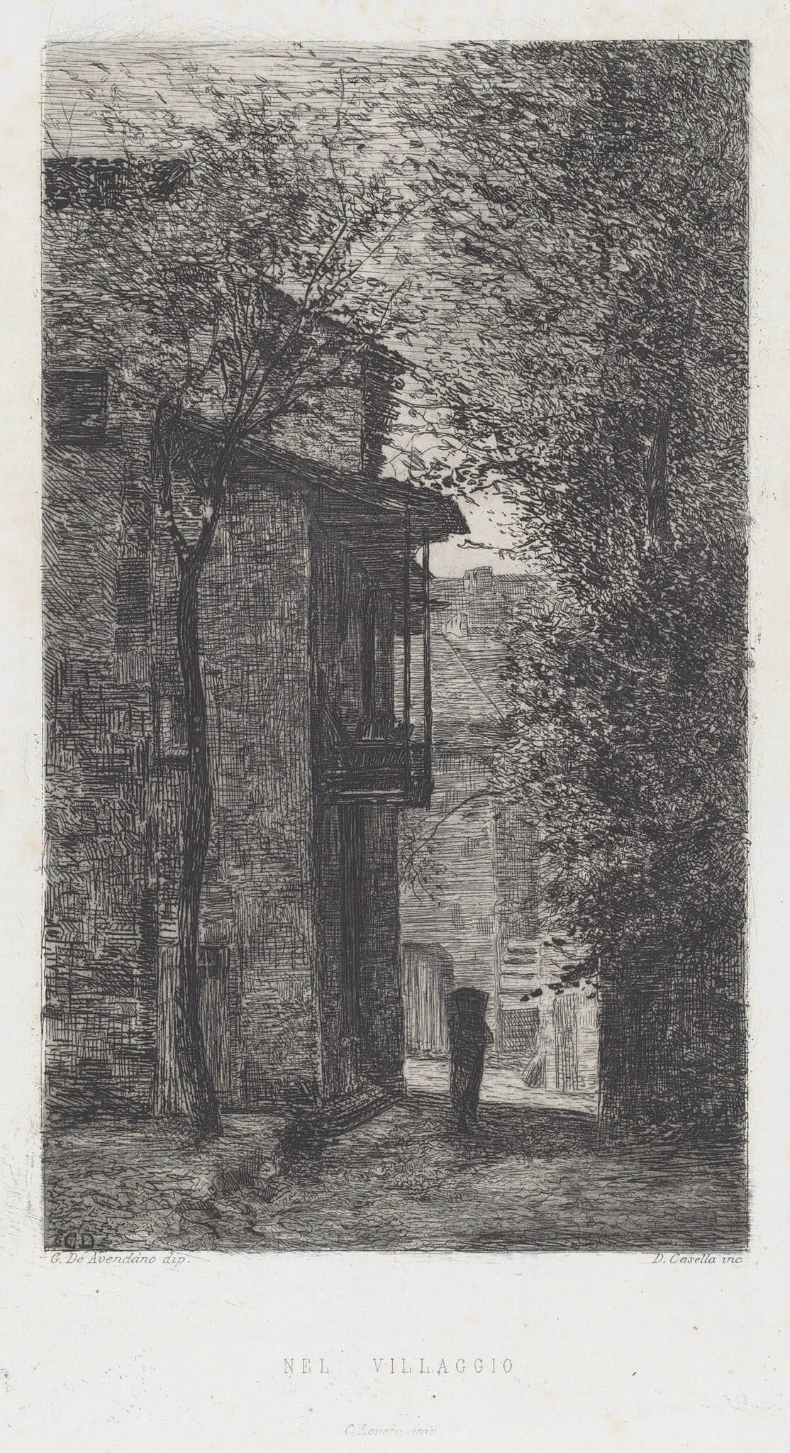 Nel Villaggio [In the Village], detail
