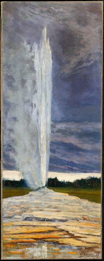 A Yellowstone Geyser, detail