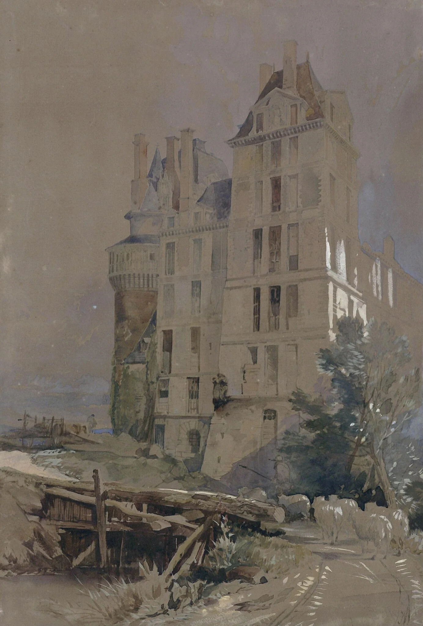Chateau Brissac, Maine-et-Loire, detail